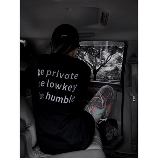 Áo private/lowkey/humble - đen - hiệu ứng nhũ bạc