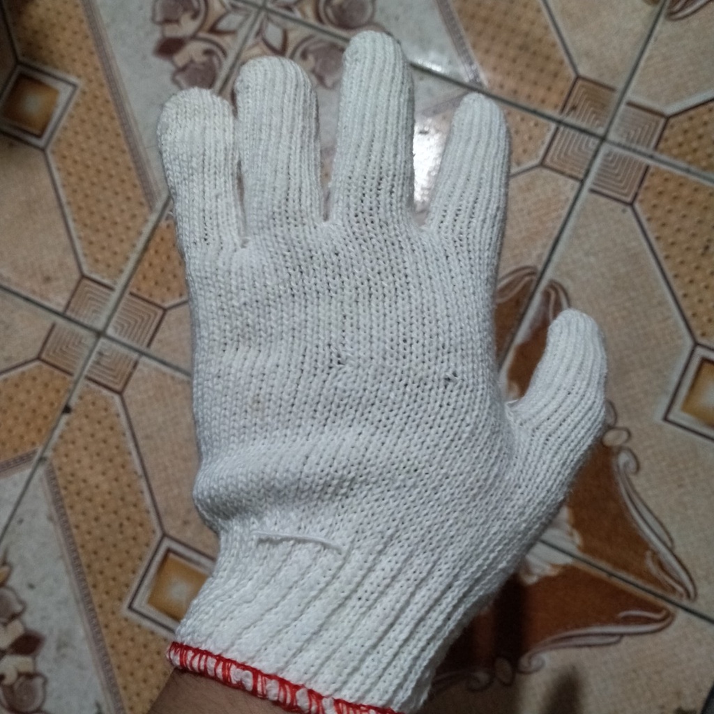 Găng Tay Sợi Lao Động Màu Trắng - Giá rẻ