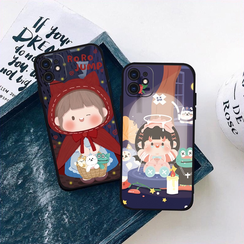 Ốp lưng iPhone Roro Em Bé Áo Đỏ chống sốc cho iPhone 6/6pl/6s/6spl/7/7pl/8/8pl/x/xs/11/12/13/pro/max - Chinchincase