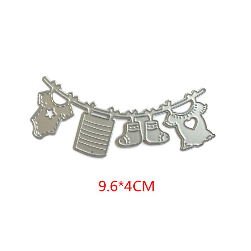 Khuôn Cắt Giấy Kim Loại Hình Giày Em Bé Xinh Xắn