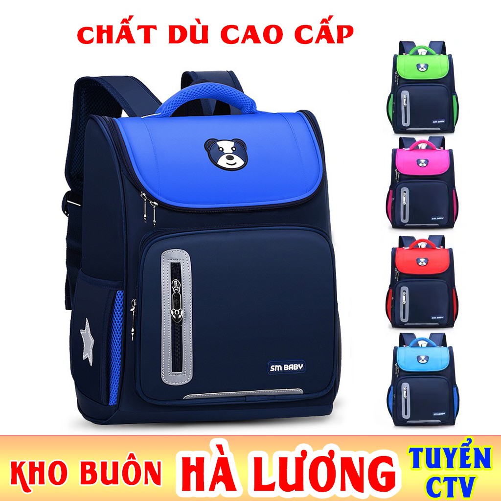 [BÁN BUÔN BALO TRẺ EM] TE14SAO Balo chống gù dáng hộp cấp 1 2