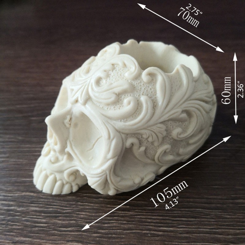 Khuôn Silicon Tạo Hình Đầu Lâu Trang Trí Diy