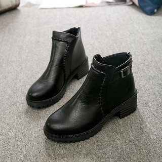 Boot Nữ-Giày Boot Da Trơn Thời Trang Cao Cấp Cao 5cm