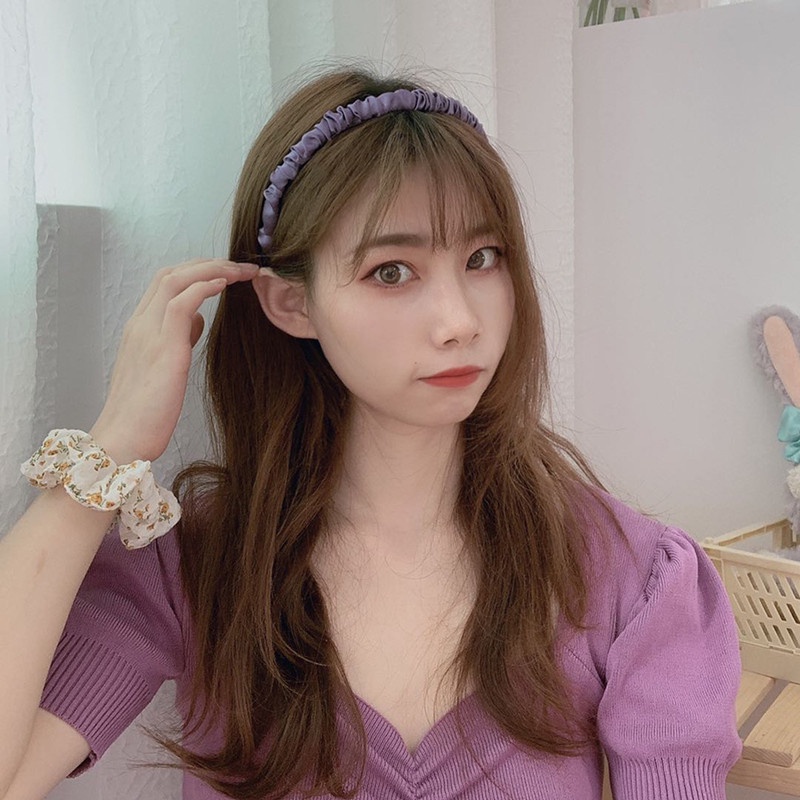 Dây Buộc Tóc Thời Trang Hàn Quốc Phong Cách Retro Đơn Giản