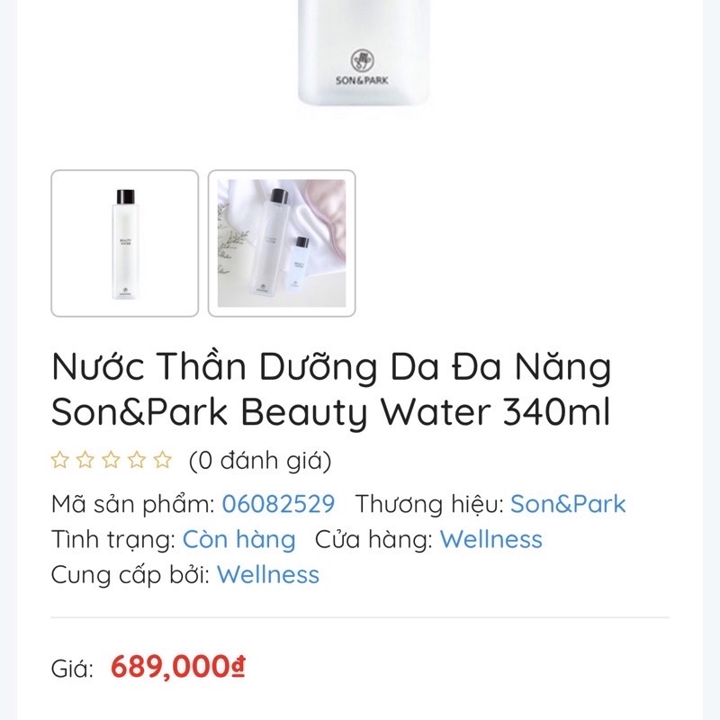 Nước thần, tẩy trang, cân bằng, dưỡng ẩm & tẩy da chết nhẹ cho da Beauty Water Son & Park | BigBuy360 - bigbuy360.vn