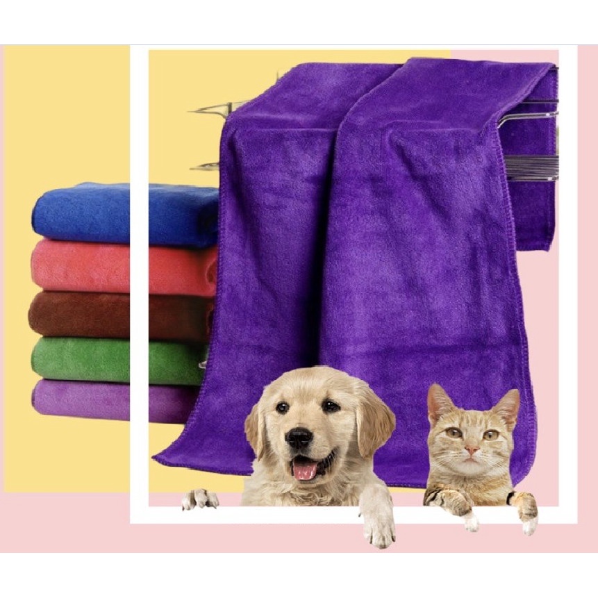 Hàng dày dặn - Khăn tắm sợi cotton thấm nước cho thú cưng - Đồ dung thú cưng khăn tắm