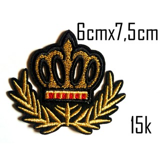 Sticker vải - patch ủi vương miện mã 202