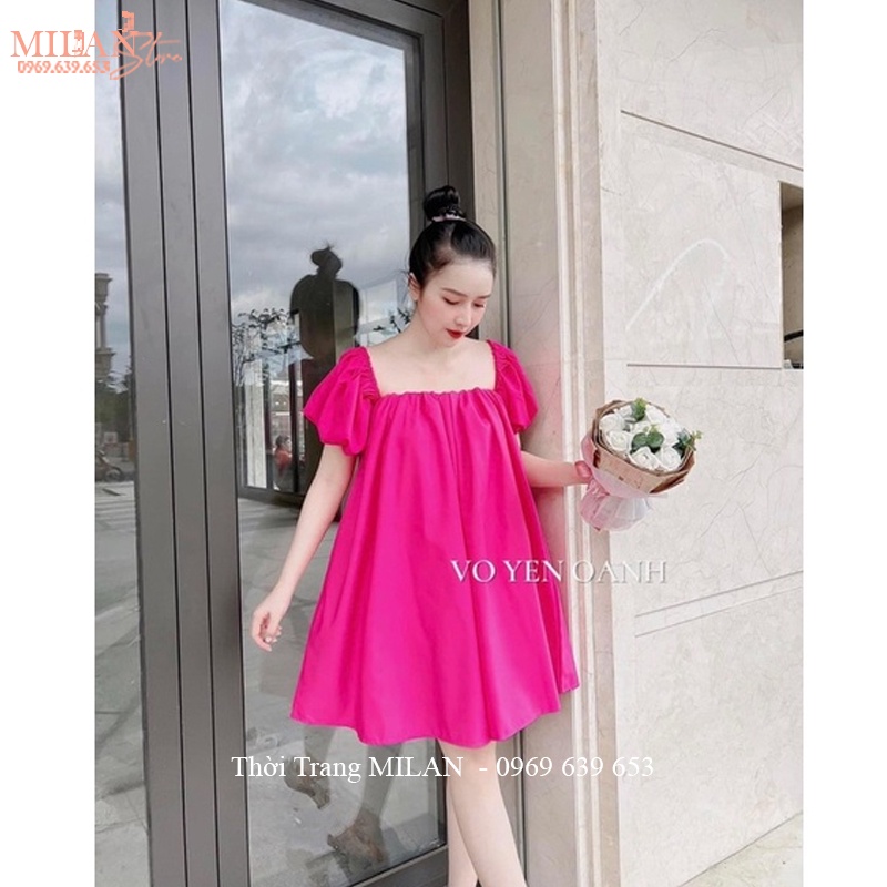 Áo trễ vai nữ tay phồng [HÀNG CHẤT ĐẸP] dáng rộng giấu quần chun ngực - Áo kiểu nữ bánh bèo tiểu thư đi biển tiệc hẹn hò