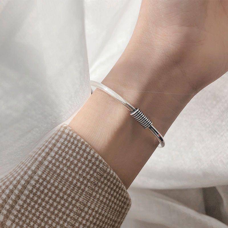 Love❤jewellery,S925 Silver Retro Simple Bracelet