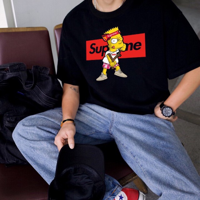 Áo thun simpson đen có bigsize