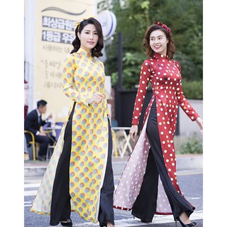 (Tặng Băng Đô) Áo Dài Cô Ba Sài Gòn