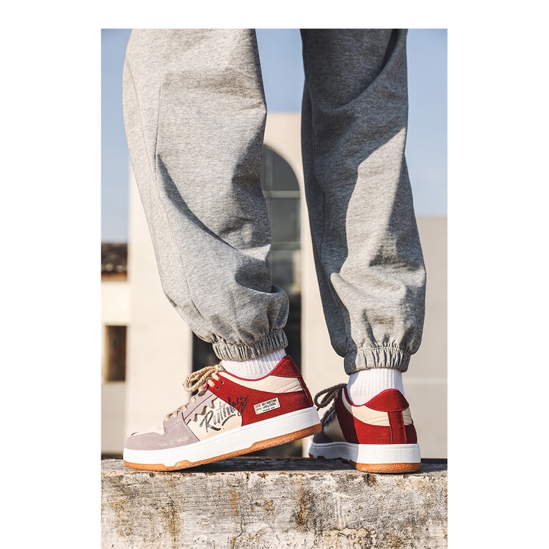 Giày nam sneaker thể thao phối da lộn Ruthless phong cách đường phố thời trang ulzzang Hàn Quốc TH-98