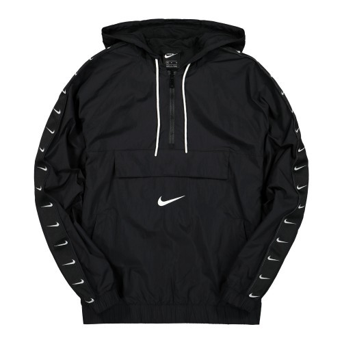 [HÀNG_CHÍNH_HÃNG] ÁO KHOÁC NIKE TAPED SWOOSH POPOVER - ĐEN