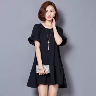 Đầm suông đuôi cá tay bèo 