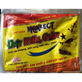 Chế phẩm Maxsect - Bột rắc diệt kiến, gián 20gr