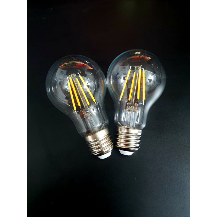BÓNG ĐÈN LED EDISON A60 MÀU VÀNG TRANG TRÍ CAFE, NHÀ CỬA, TIẾT KIỆM ĐIỆN, AN TOÀN, 4W
