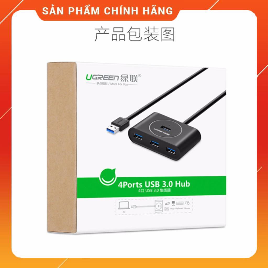 Bộ chia 4 cổng USB 3.0 dài 80cm UGREEN 20283 (trắng) dailyphukien