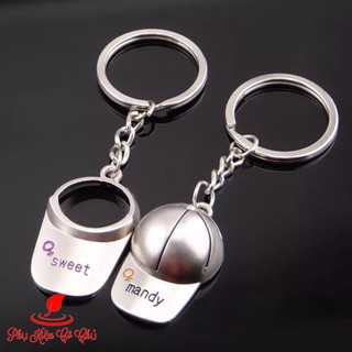 Móc Khóa Cặp Dễ Thương Đôi Nón- MS019