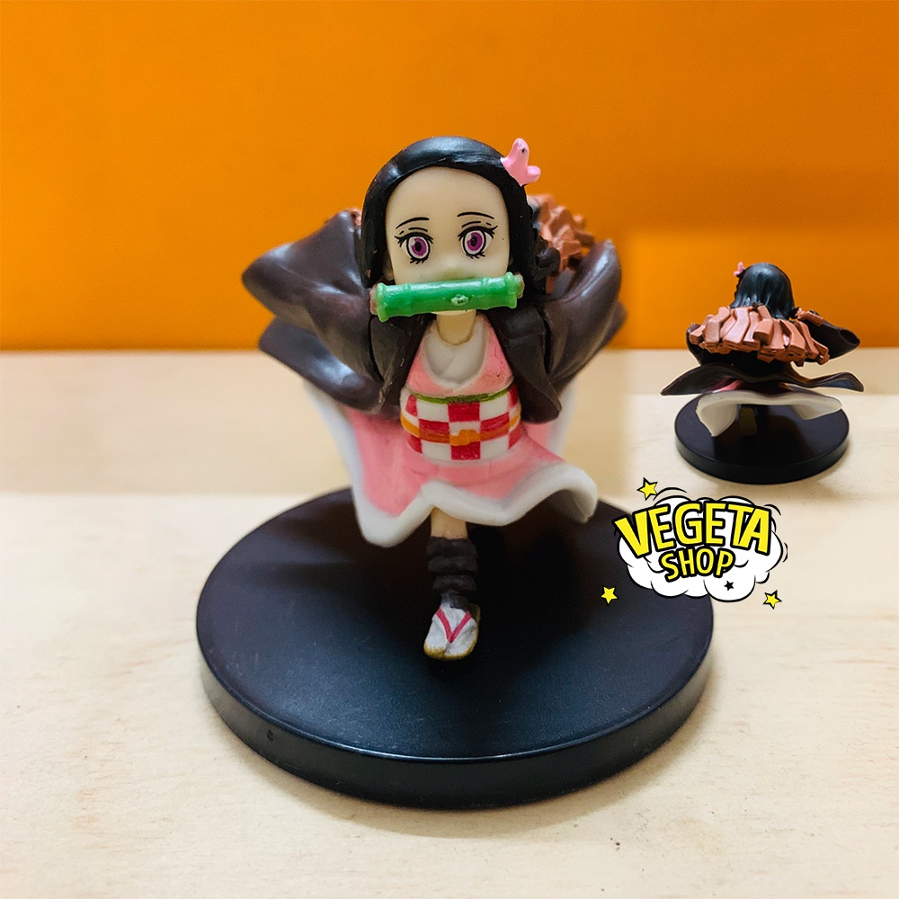 Mô hình Kimetsu No Yaiba - Mô hình thanh gươm diệt quỷ - Kamado Nezuko các tư thế ngộ nghĩnh dễ thương - 6~8cm