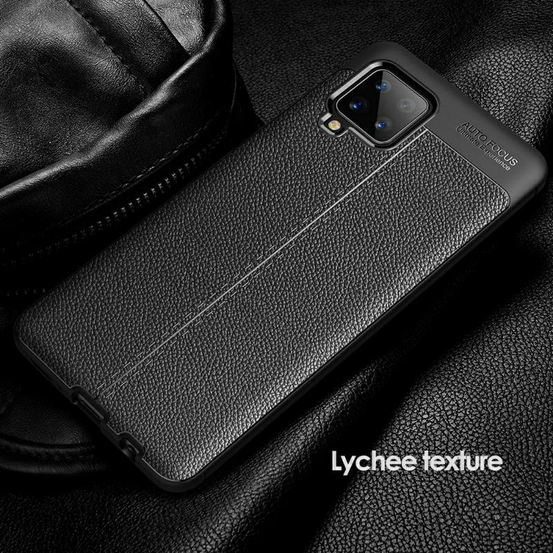 Ốp lưng dẻo Samsung Galaxy A12, A02S , A32 4G , A72 4G Vân giả da Auto Focus chống sốc.