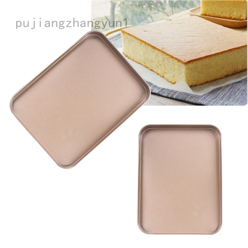 Pujiangzhangyun1 Chảo Nướng Bánh Hình Chữ Nhật 10 Inch Chịu Nhiệt Cao