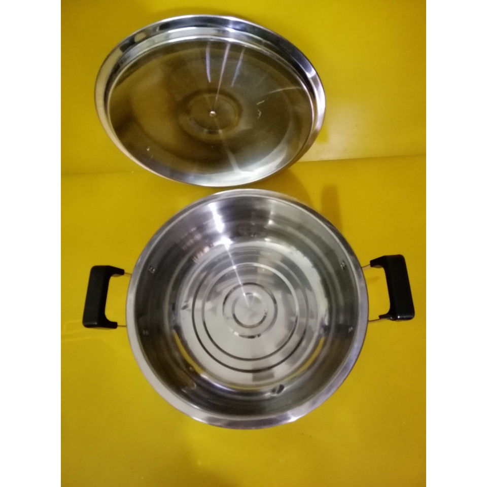 Nồi inox nội địa Nhật, size 30cm, cao 12cm (mã 671), Dùng được bếp từ