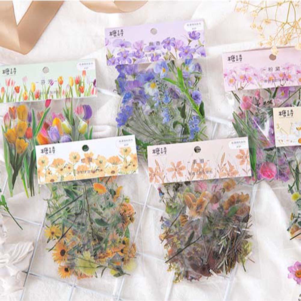 Nhãn Dán Giấy Họa Tiết Hoa Thủ Công Sáng Tạo Trang Trí Sổ Tay / Nhật Ký DIY