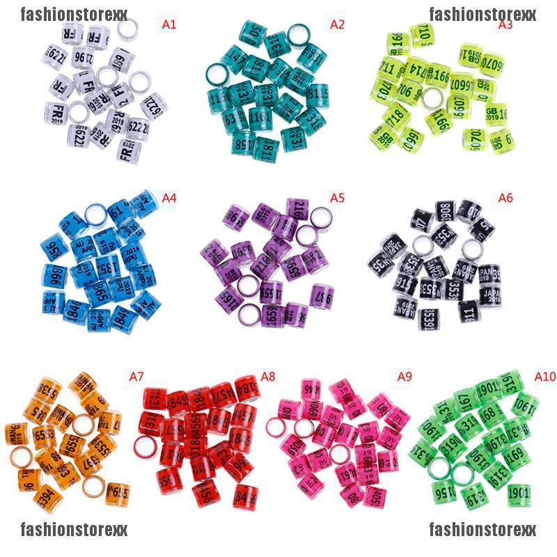 Set 20 Vòng Nhôm Dùng Để Huấn Luyện Bồ Câu 2019