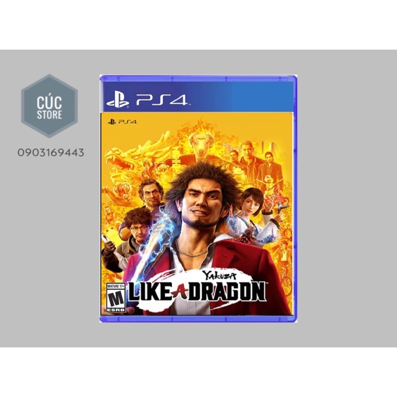 Đĩa chơi game PS4: Yakuza Like a Dragon