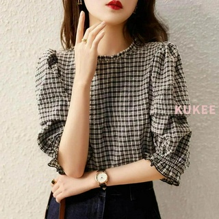 Áo Sơ Mi Nữ Tay Lỡ Kẻ Sọc Phong Cách Hàn Quốc
