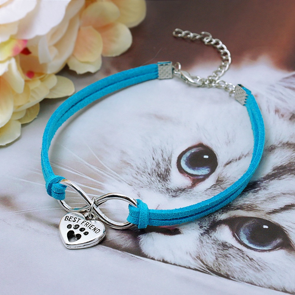 YIYU Vòng Cổ Mặt Trái Tim Nhiều Màu Dễ Thương Cho Thú Cưng 18cm