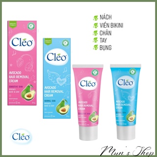Cleo Kem Tẩy lông Sensitive Skin 50g kem bơ tẩy lông cleo tẩy lông nách Normal Skin