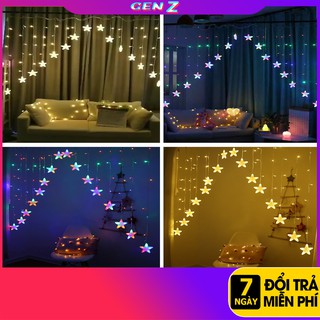Dây led trang trí ngôi sao⚡𝑪𝒖̛̣𝒄 𝑯𝒐𝒕 𝑯𝒊𝒕⚡đèn mành rèm chữ v ngược trang trí noel, tiệc cưới..decor trang trí nhà cửa