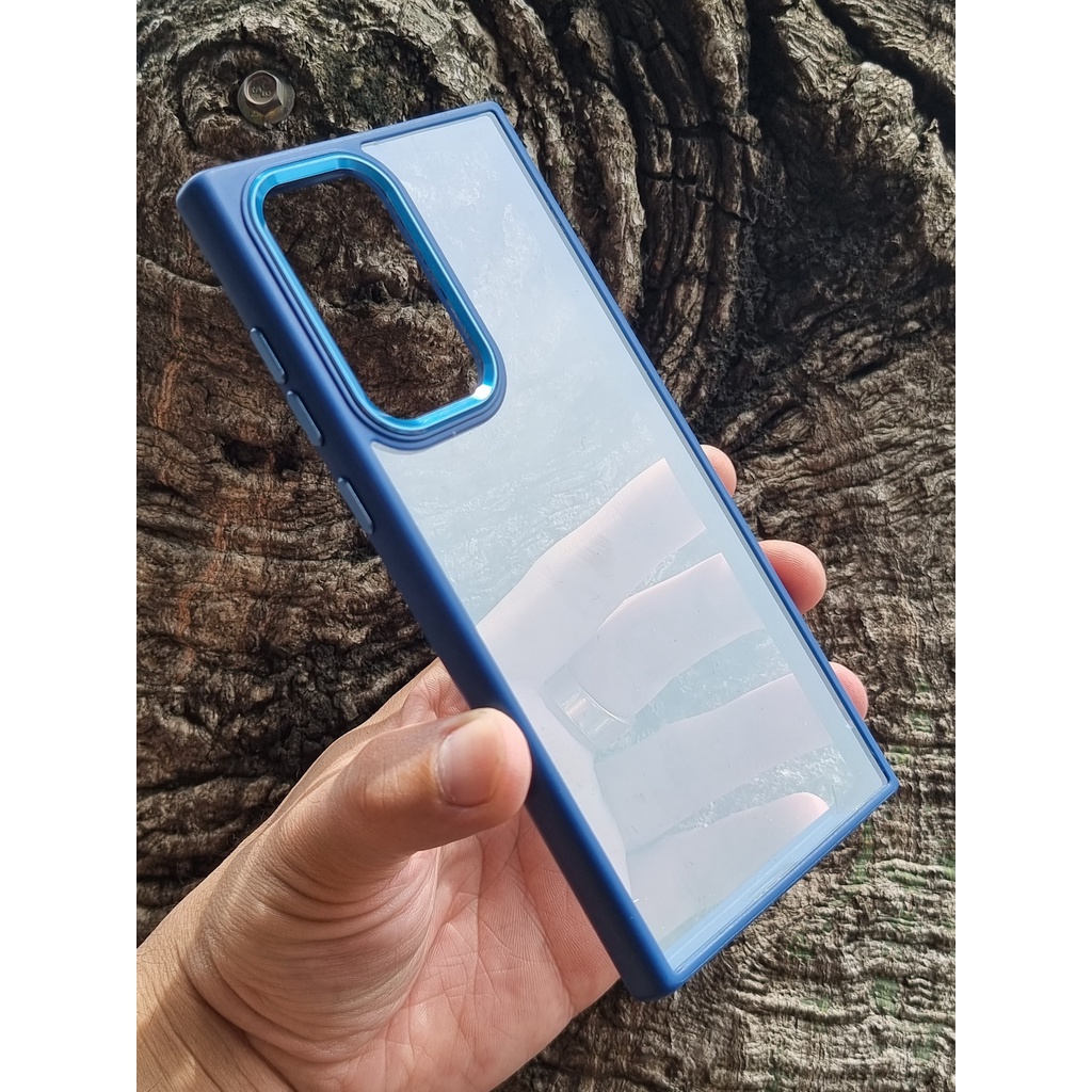 Ốp Lưng Trong Viền Màu Bảo vệ Camera cho SamSung Galaxy s22 / s22 plus / s22 ultra - Chính Hãng Miruyi