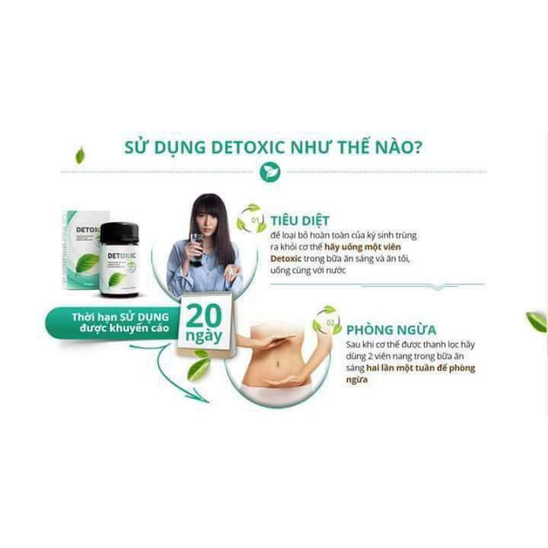 Detoxic Nga 20v thai doc diet ky sinh trung
