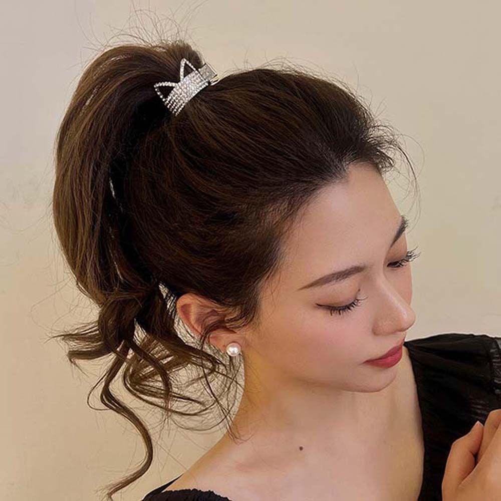 Kẹp Tóc Móng Vuốt WMES15H Cho Nữ|Kẹp Tóc Đuôi Ngựa Hình Tai Mèo Nhiều Màu Sắc Dễ Thương Cho Nữ