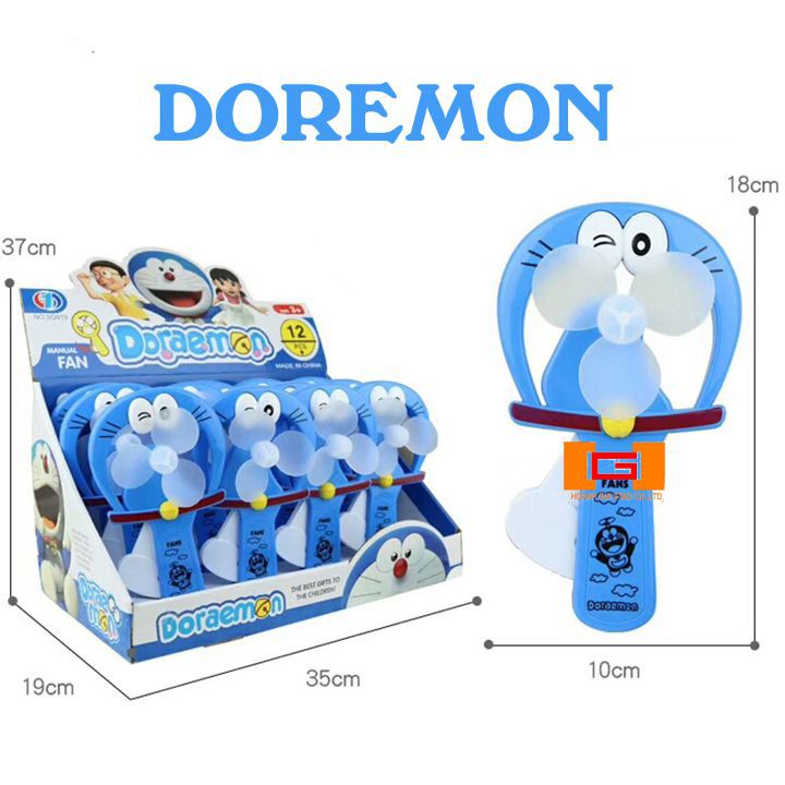 Quạt MINI cầm bóp tay hình dáng DOREMON