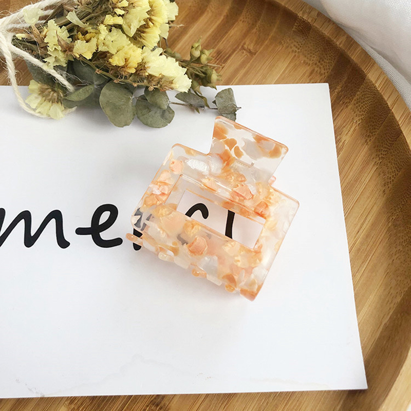 Kẹp tóc acrylic trong suốt đơn giản thời trang cho nữ