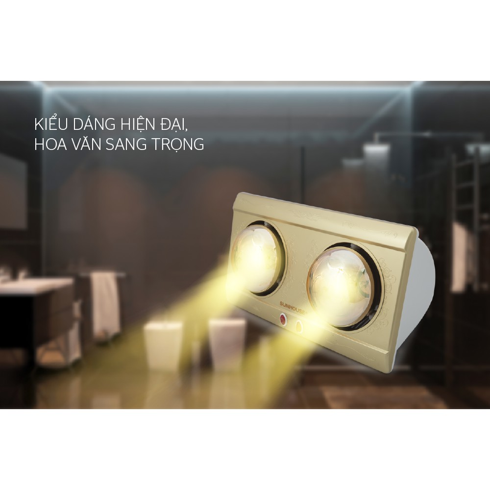ĐÈN SƯỞI PHÒNG TẮM SUNHOUSE SHD3812 - Hàng chính hãng