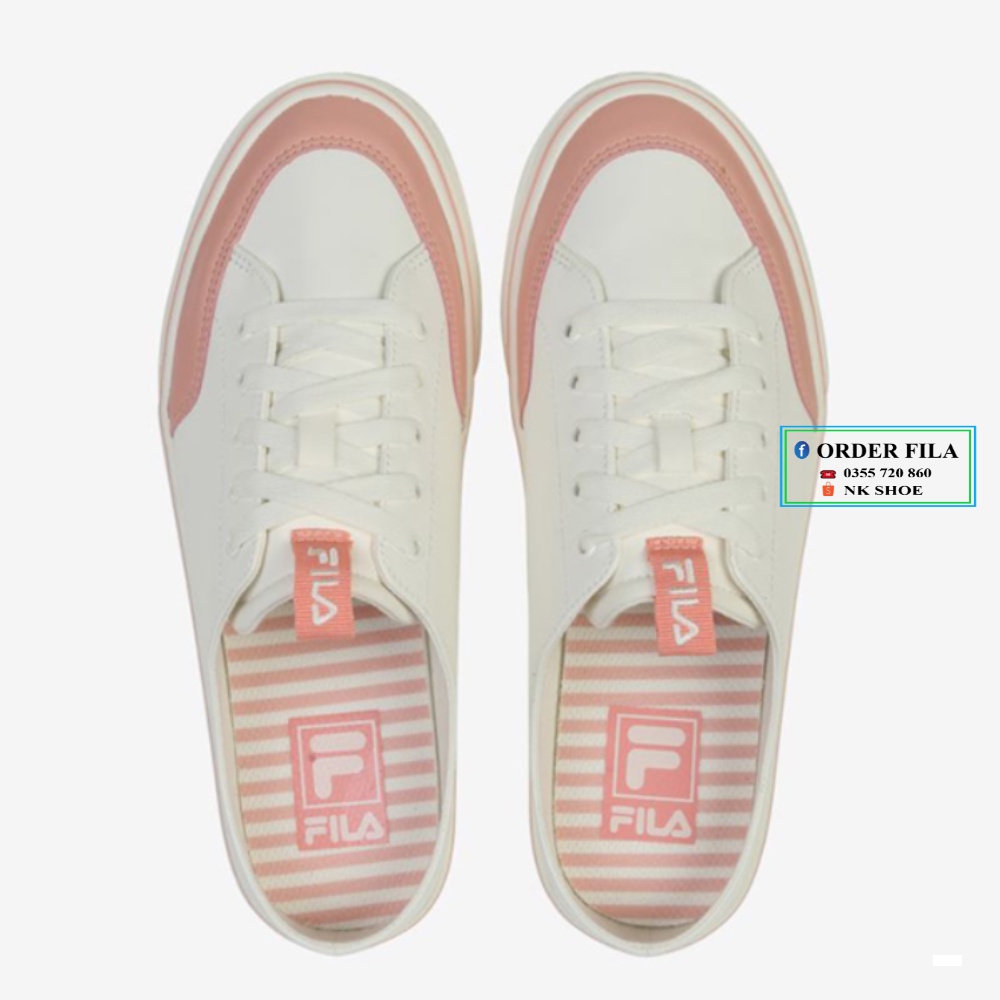 Giày Lười Đạp Gót Nữ FILA DOUBLE MAKER LX PINK chính hãng 100%