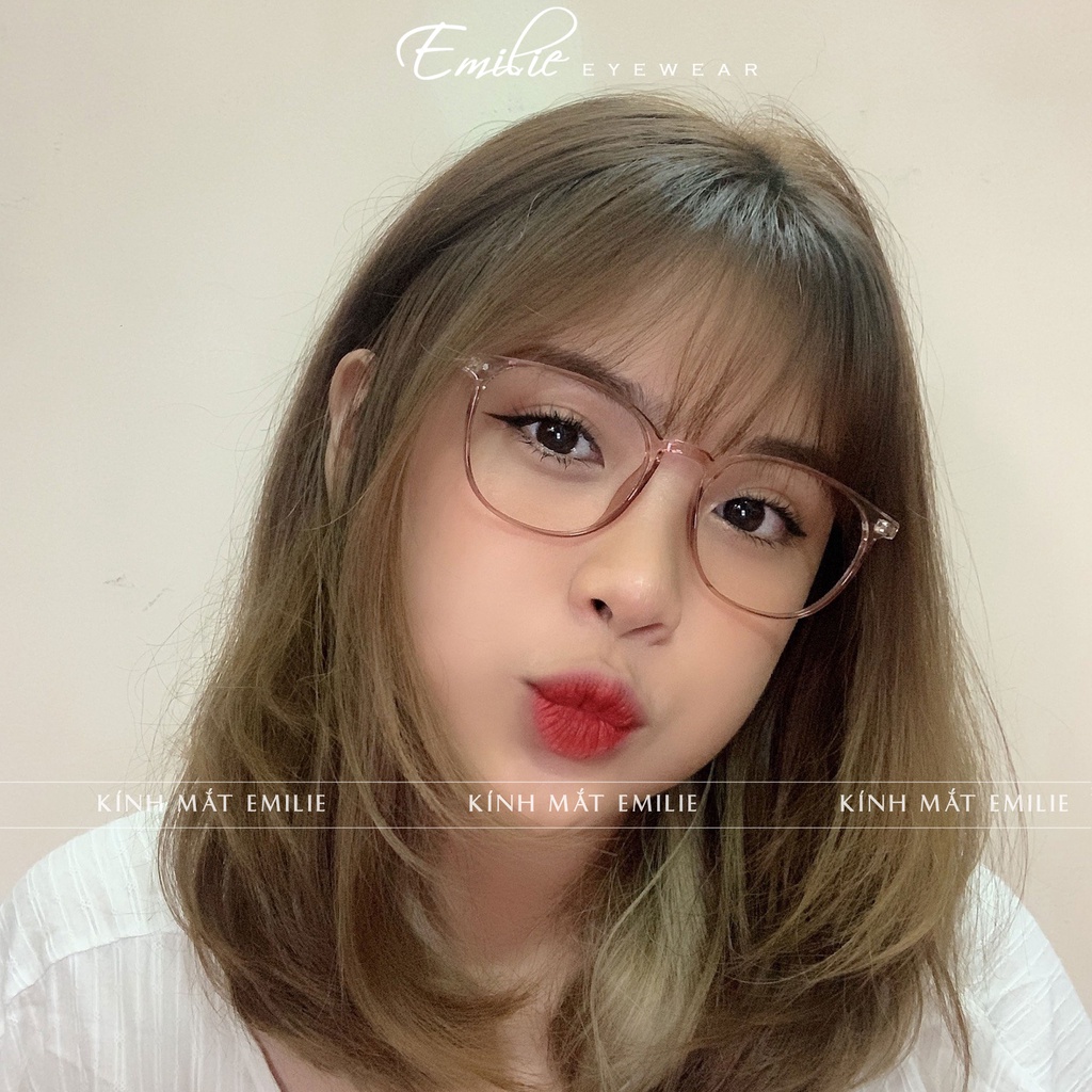 Gọng kính vuông bầu nữ Emilie eyewear phụ kiện thời trang 8241