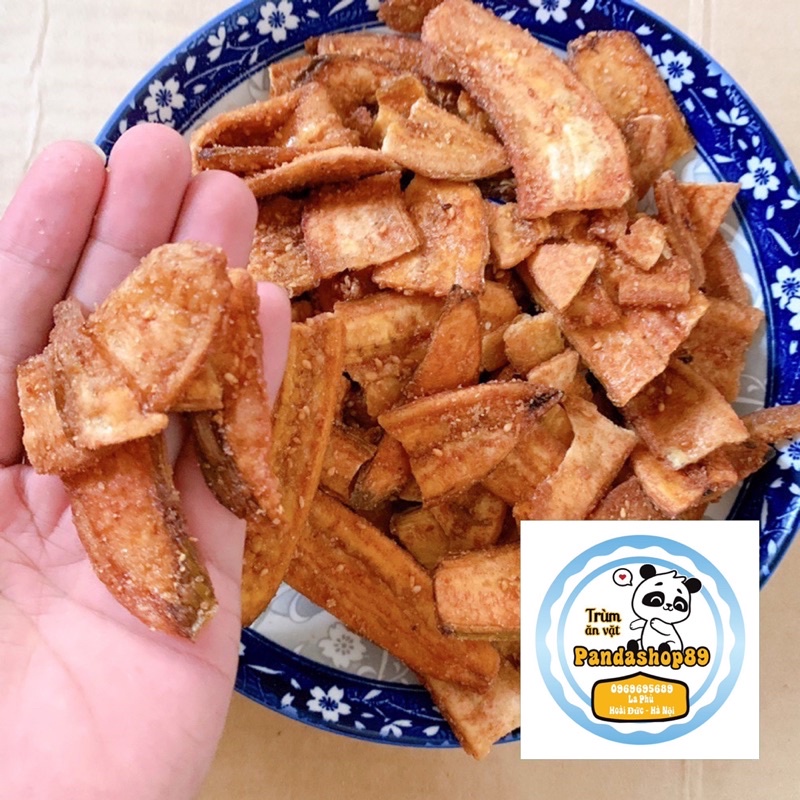 400g chuối sấy giòn giòn đóng túi zip