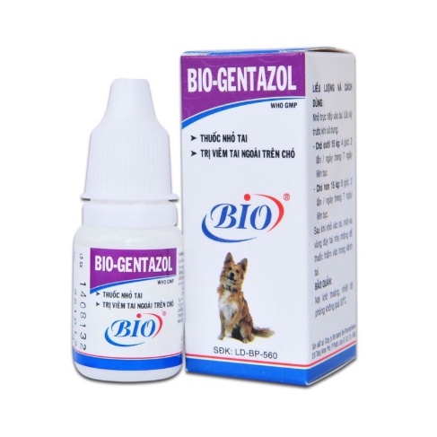 Nhỏ Tai Chó Mèo BIO Gentazol 10ml | PET2021