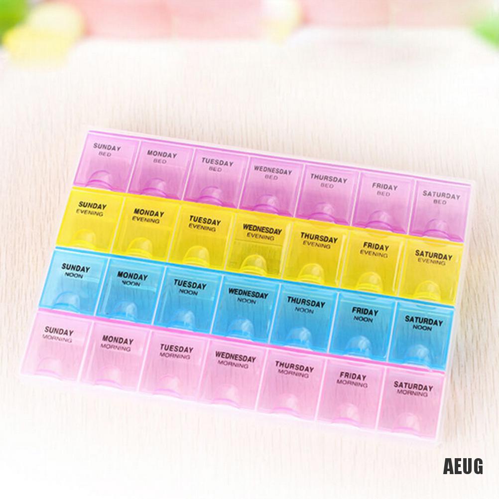 [Hàng mới về] Hộp đựng thuốc 7 ngày theo tuần tiện lợi