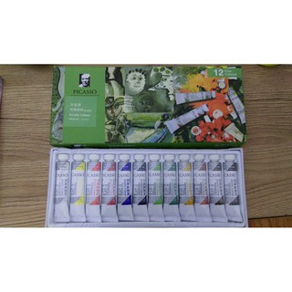 Màu Acrylic Picasso bộ 12 màu