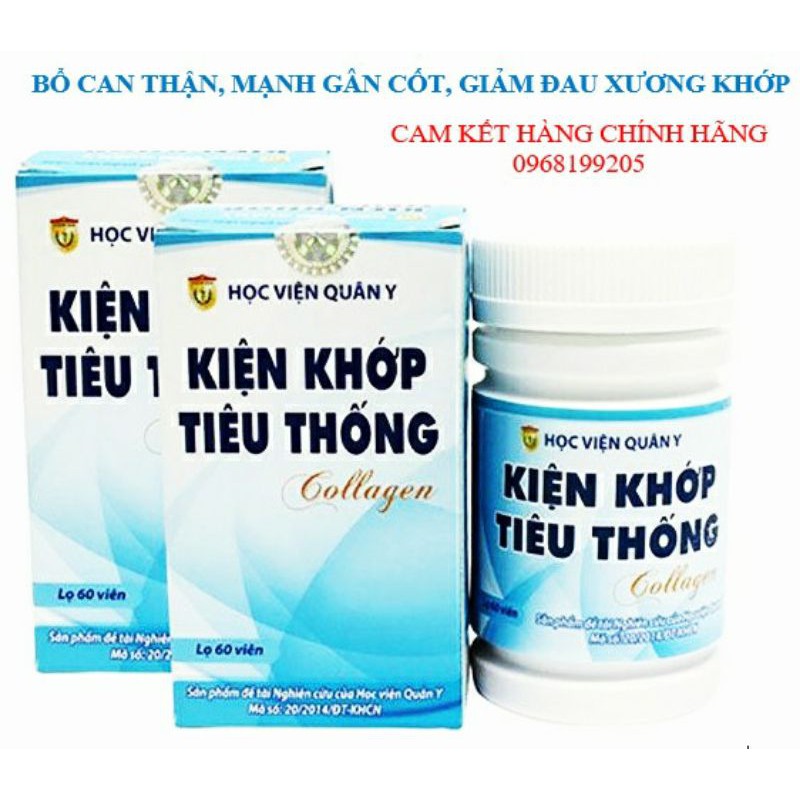 Kiện Khớp Tiêu Thống Collagen HVQY Hộp 60 Viên