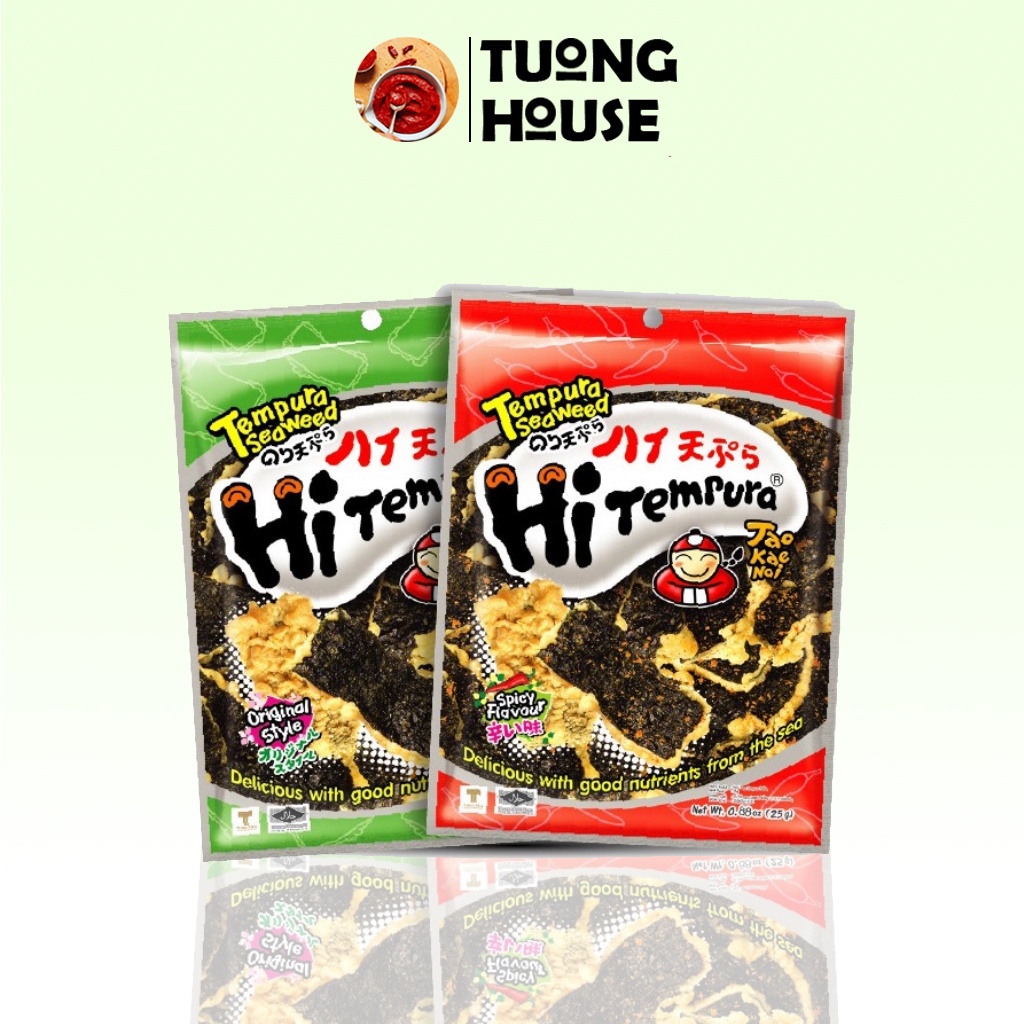 Snack rong biển ăn liền Thái Lan Hi Tempura Taokaenoi 25g