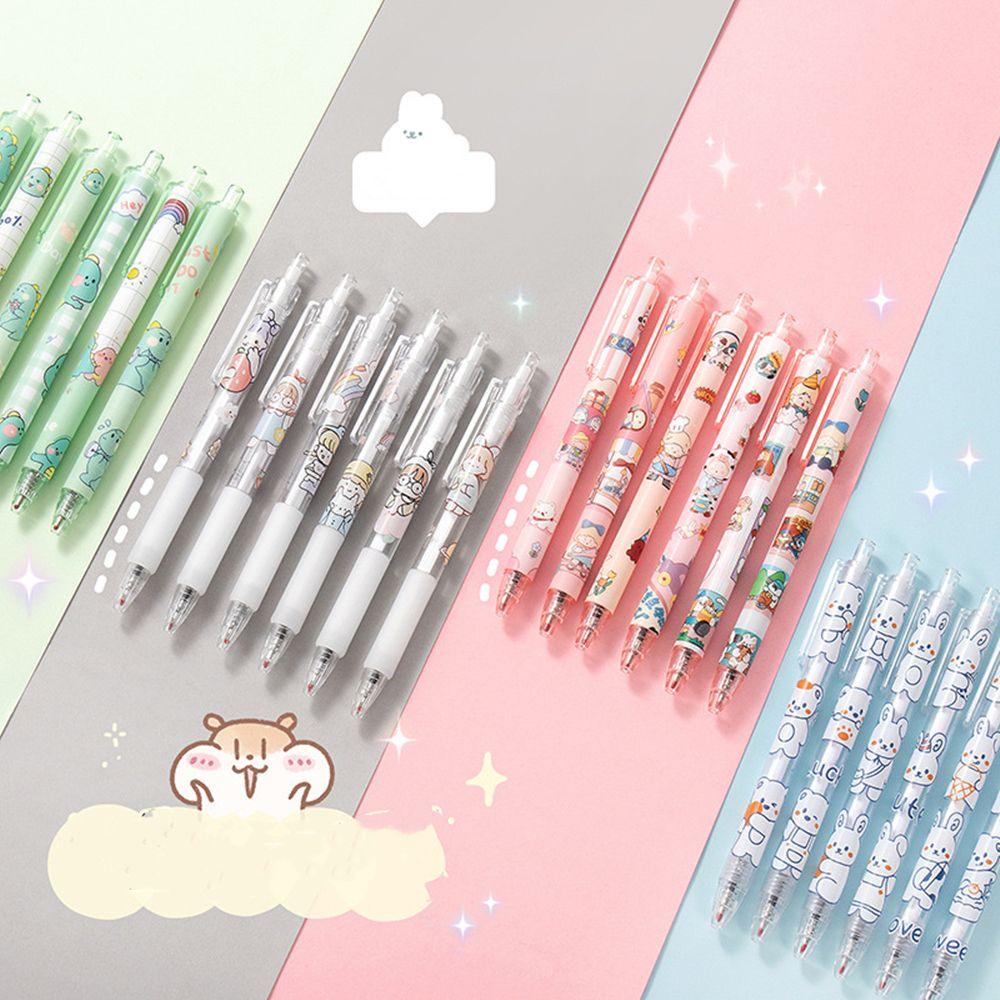 Bút Mực Gel Nhanh Khô Họa Tiết Hoạt Hình Dễ Thương Tiện Dụng