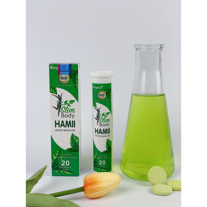 Giảm cân cấp tốc Slim Hamii thế hệ mới Chính Hãng Sunite - Hộp 20 Viên Sủi