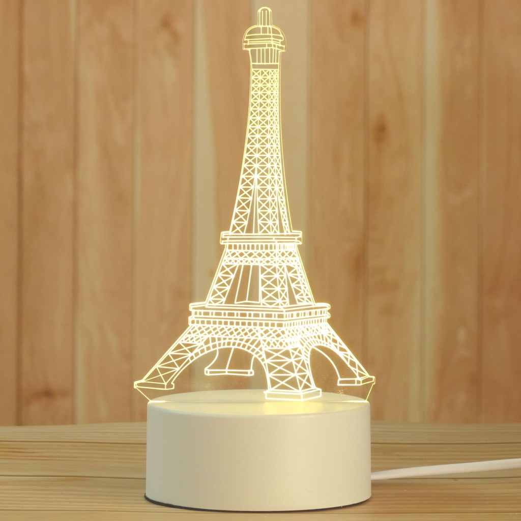 Đèn ngủ 3D led để bàn trang trí nhiều mẫu, quà tặng sinh nhật tình yêu